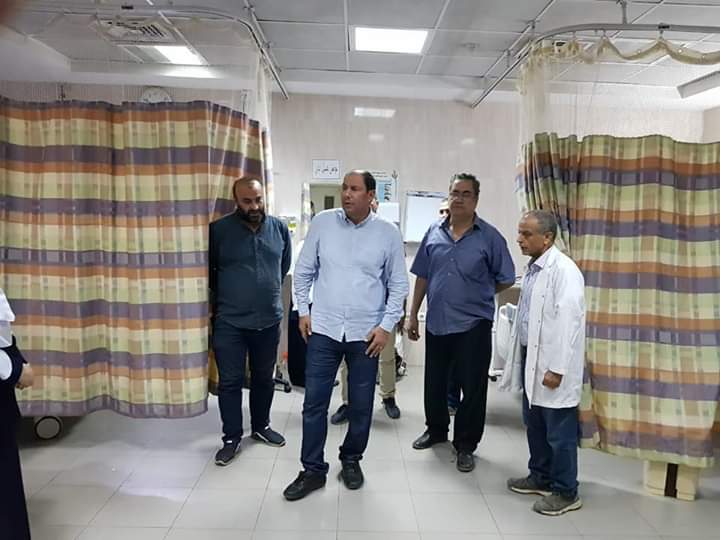 مدير صحة القليوبية يتفقد مستشفى شبين القناطر  (1)