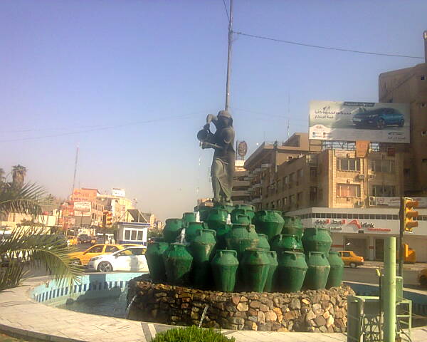 نُصب كهرمانة في ساحة كهرمانة وسط بغداد