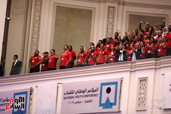 الرئيس السيسى خلال الاحتفاء بأبطال مصر فى دورة الألعاب الأفريقية (5)