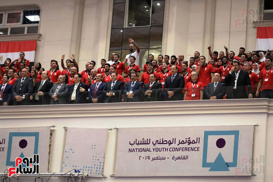 الرئيس السيسى خلال الاحتفاء بأبطال مصر فى دورة الألعاب الأفريقية (3)