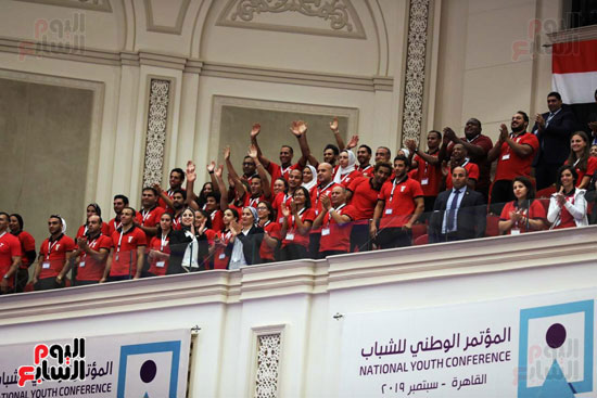 الرئيس السيسى خلال الاحتفاء بأبطال مصر فى دورة الألعاب الأفريقية (4)