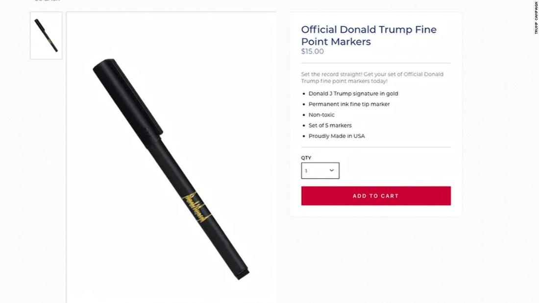 الترويج لقلم ترامب