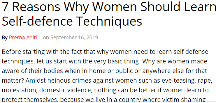 7 اسباب للدفاع عن النفس