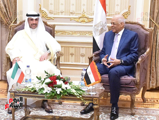على عبد العال يلتقى رئيس مجلس الأمة الكويتى  (3)
