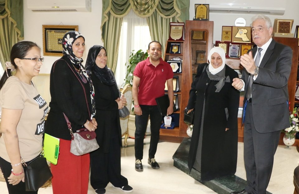 اللواء خالد فودة اثناء وفد لجنة المتابعة الميدانية بوزارة السياحة