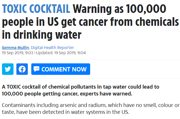 الكوكتيل السام .. اكتشاف مواد تسبب السرطان بمياه الشرب