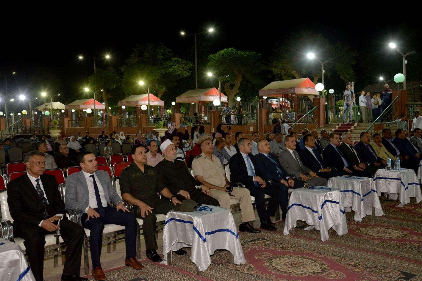 محافظ أسيوط يشهد احتفالية مديرية الثقافة بالعام الهجرى الجديد على مرسى حورس بحديقة الفردوس (2)