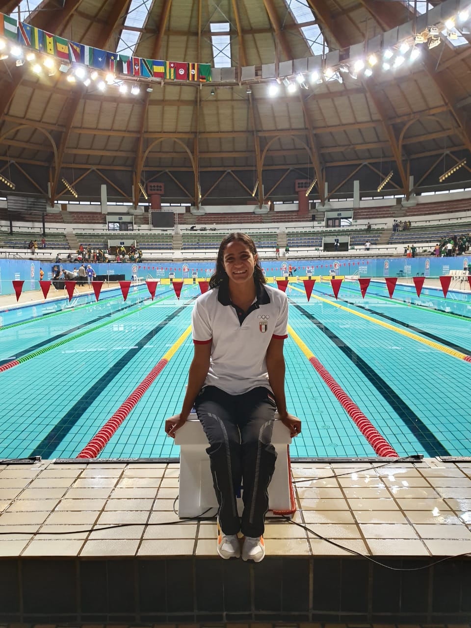بطلة السباحة هانيا مورو