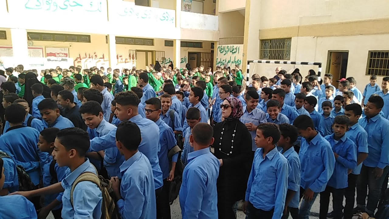 طابور الصباح بمدارس منطقة المساعيد