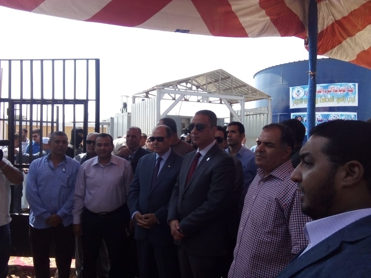 النائب زكريا حسان والمحافظ بإفتتاح المحطة