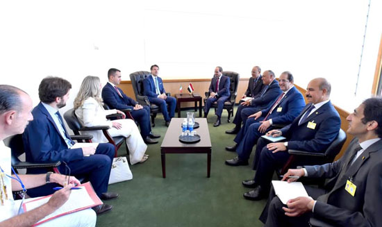 الرئيس عبد الفتاح السيسي يلتقى رئيس وزراء إيطاليا جوزيبي كونتى (2)