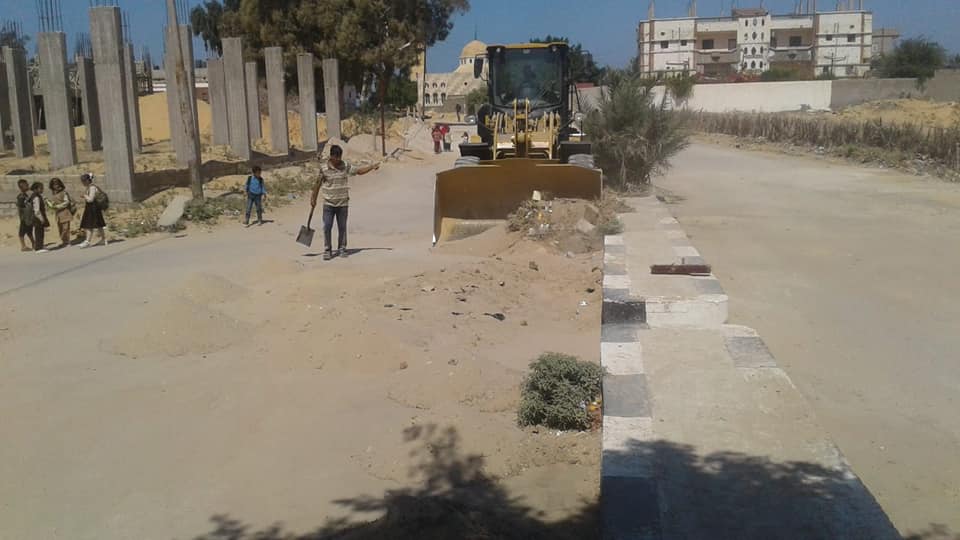 رفع المخلفات من شوارع الشيخ زويد