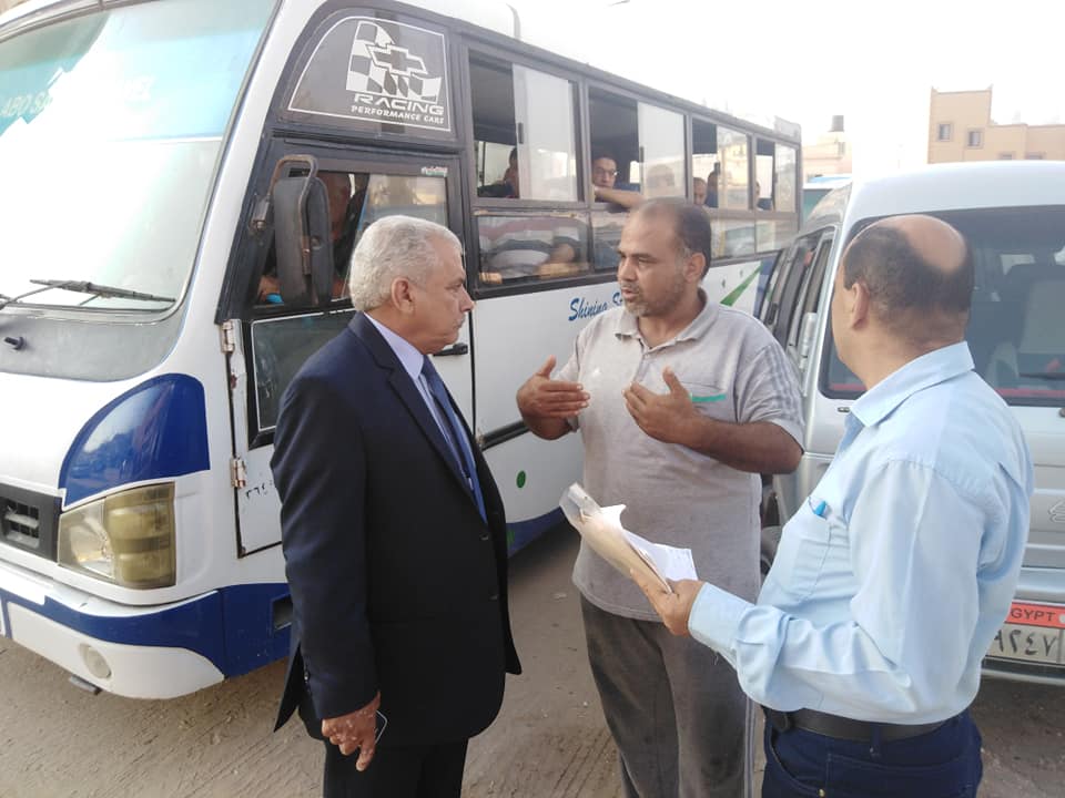 حافلات نقل المعلمين للمدارس بشمال سيناء