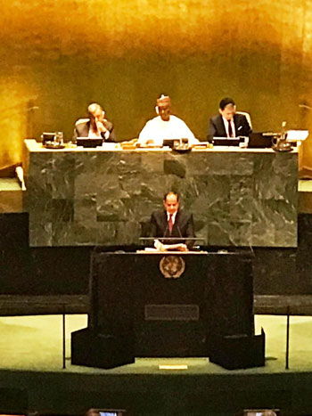 الرئيس السيسى أمام الأمم المتحدة