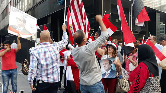 مظاهرة مؤيدة للرئيس السيسى (14)