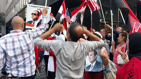 مظاهرة مؤيدة للرئيس السيسى (4)