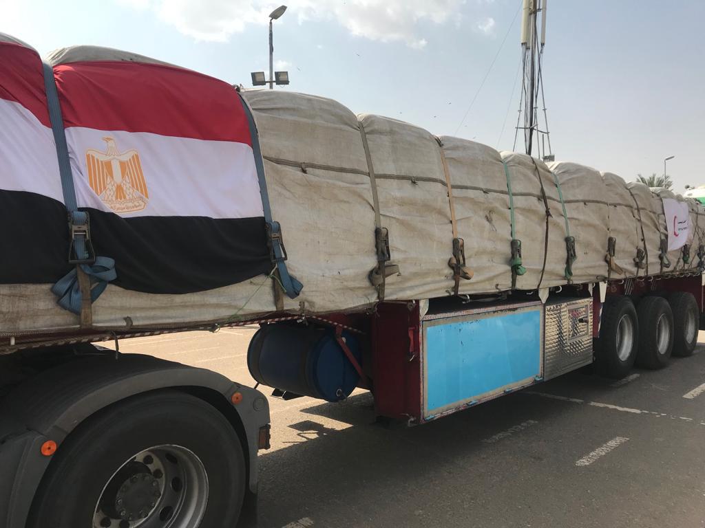 قافلة المساعدات المصرية