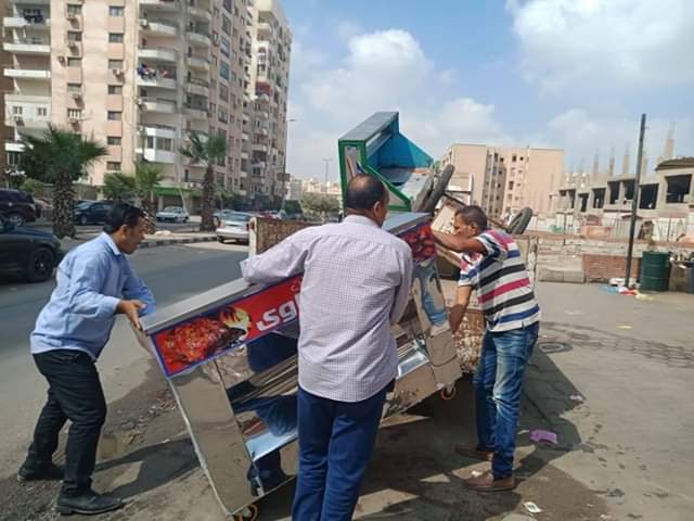 حملات لرفع الإشغالات بشوارع شرق مدينة نصر (2)