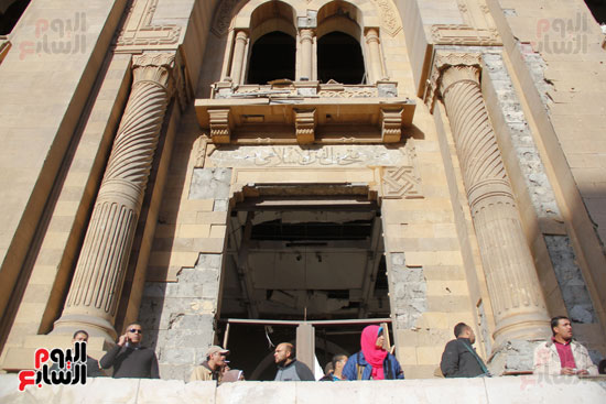 تدمير واجهة متحف الفن الإسلامى