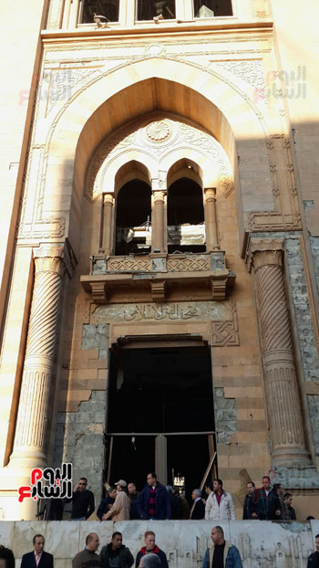 عقب حدوث التفجير امام متحف الفن الإسلامى