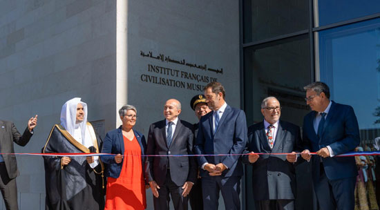 الأمين العام لرابطة العالم الإسلامى يشارك فى افتتاح المعهد الفرنسي للحضارة الإسلامية (4)