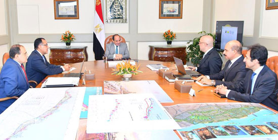 الرئيس السيسي يستعرض تنفيذ المدن الجديدة الجارى تشييدها بصعيد مصر (1)
