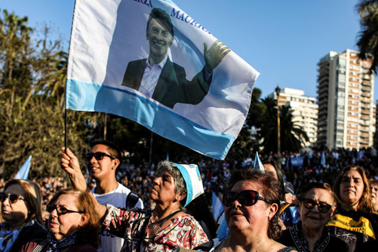 مسيرة بدعم الرئيس الارجنتينى