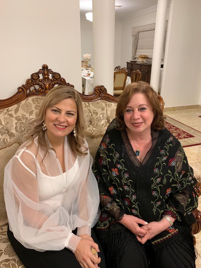 مدام أمنية زوجة السفير محمد خيرت مدام رولا زوجة السفير اللبناني ميلاد رعد