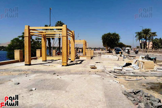تطوير كورنيش النيل بالأقصر (14)