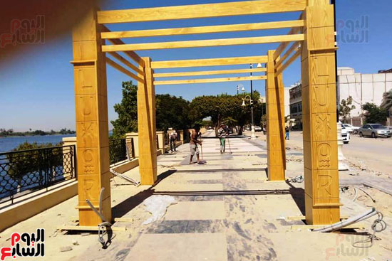 تطوير كورنيش النيل بالأقصر (10)