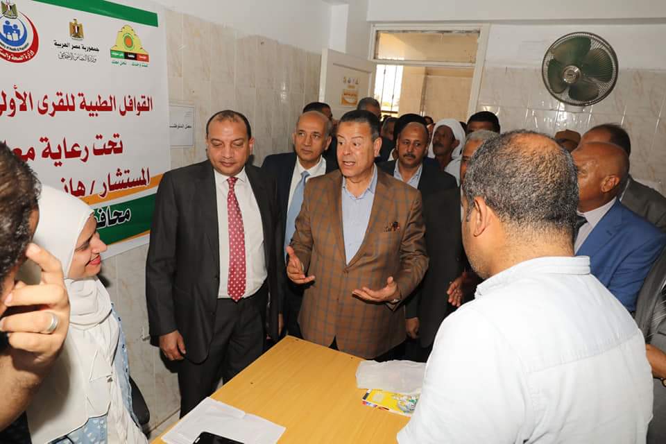 جامعة بنى سويف تطلق القافلة الطبية التنموية الشاملة بقرية أبو النواميس (1)