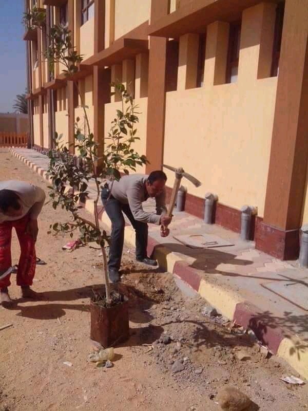 مدير مدرسه باسيوط ينظف الحمامات (1)