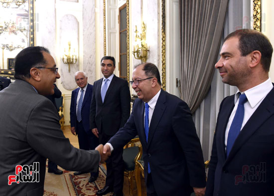 رئيس الوزراء يستقبل وزير التجارة والاقتصاد اللبنانى (2)