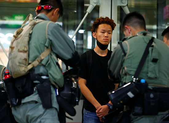 متظاهرون فى هونج كونج