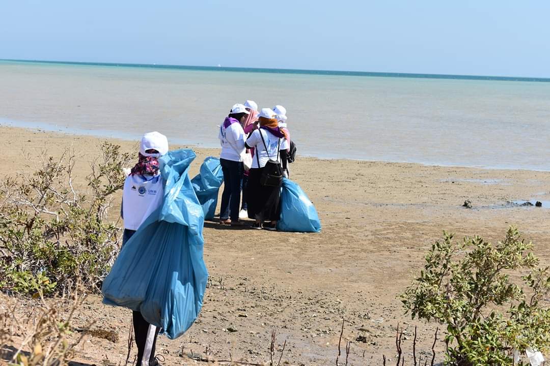 حملة أزالة النفايات من شواطئ البحر الأحمر (2)