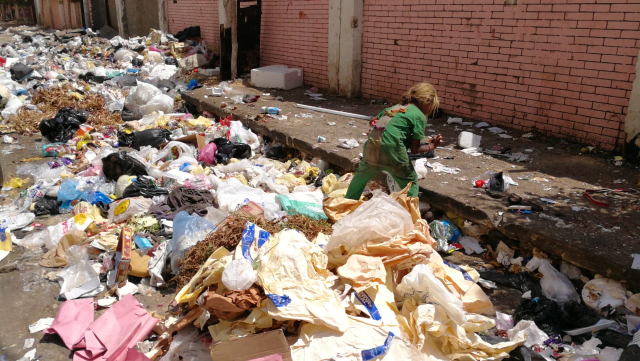 القمامة تحاصر مدرسة ناصر الثانوية الزراعية  (1)