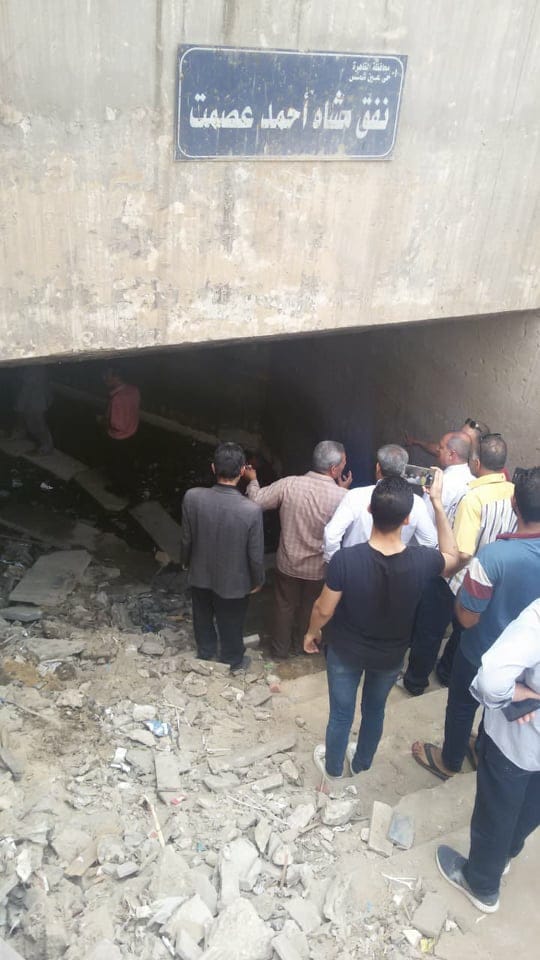 صور مراحل تطوير نفق أحمد عصمت المغلق منذ 8 سنوات اليوم السابع