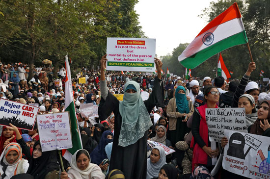مظاهرة بالهند ترفض قانون الجنسية
