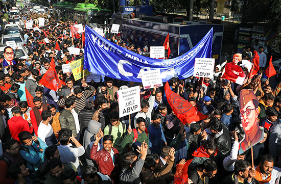 مسيرات حاشدة فى الهند احتجاجا على قانون الجنسية الجديد