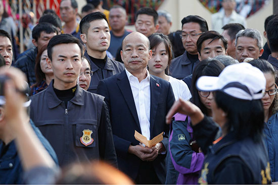المرشح الرئاسي لحزب الكومينتانج المعارض في تايوان هان كو يو