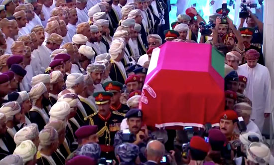 صلاة الجنازة على السلطان قابوس