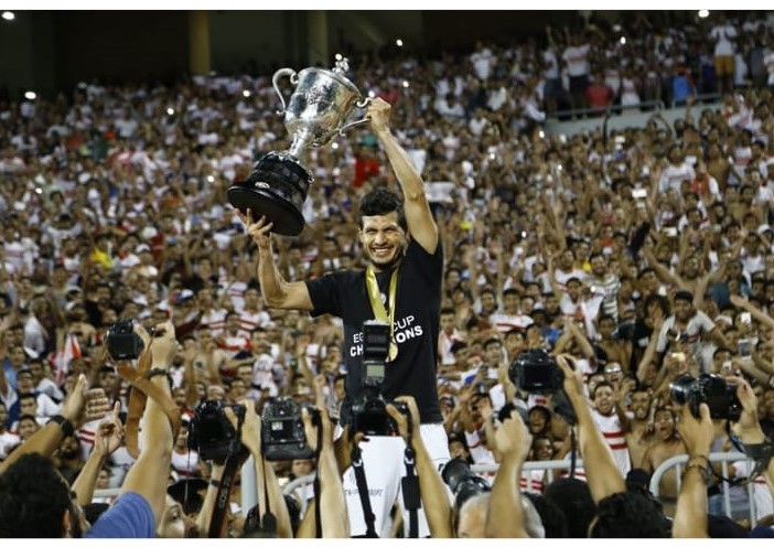 طارق حامد مع كأس مصر