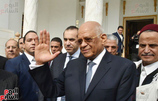 على عبد العال يستقبل رئيس النواب الليبى (8)