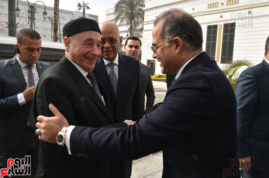على عبد العال يستقبل رئيس النواب الليبى (3)