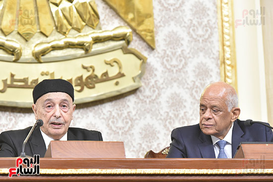 رئيس البرلمان الليبى  المستشار عقيله صالح