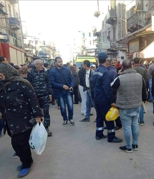 مصرع 5 أشخاص إثر انهيار عقار قديم بالعطارين فى الإسكندرية