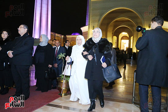 عزاء نجل مايا مرسى رئيس المجلس القومى للمرأة