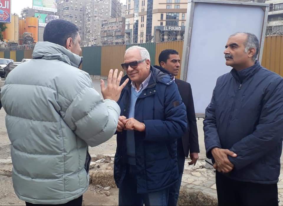 محافظ الجيزة يتفقد شارع سليمان اباظة تمهيدا لتطويره (1)