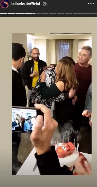 ليلى علوى تحتفل بعيد ميلاد ابنها  (1)
