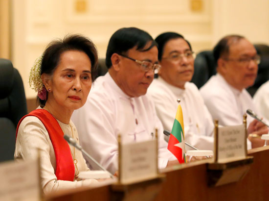 توقيع مذكرة تفاهم في القصر الرئاسي بين الصين وميانمار